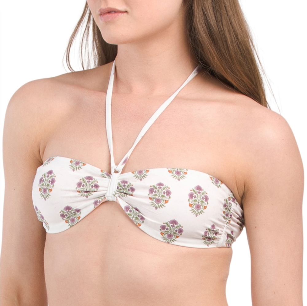 #10408-18 Made In Colombia Elisa Bikini Top & Izzie Swim Bottoms,size L.